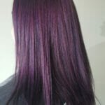 long purple hair